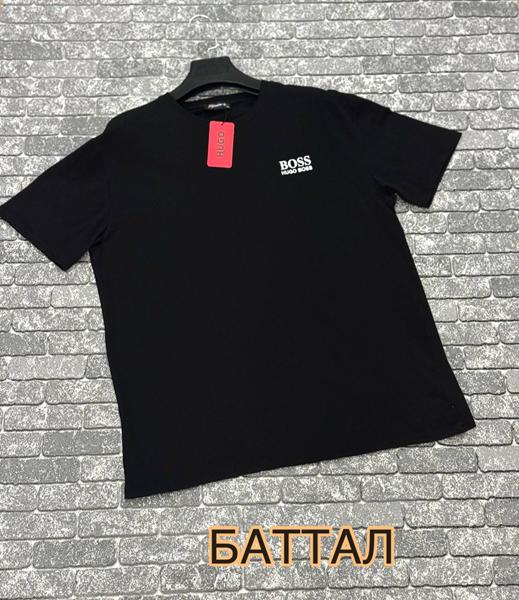 Футболка F.T.H (3XL-4XL) F1149 black (лето)