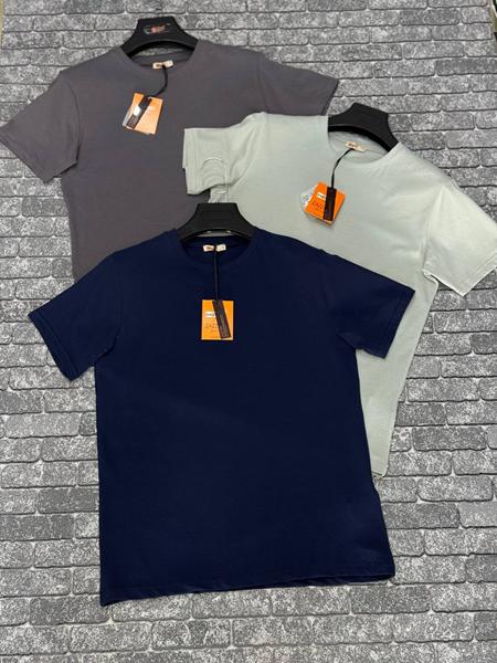 Футболка F.T.H (S-2XL) F1154 grey (лето)