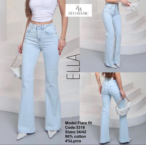 Джинсы Jeans Style (34-42) 5318 l.blue (деми)