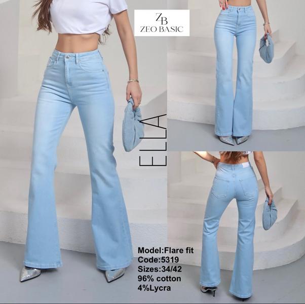 Джинсы Jeans Style (34-42) 5319 l.blue (деми)