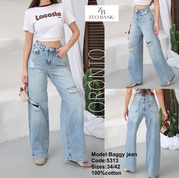 Джинсы Jeans Style (34-42) 5313 l.blue (деми)