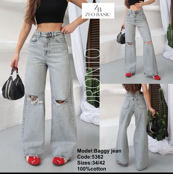 Джинсы Jeans Style (34-42) 5362 l.grey (деми)