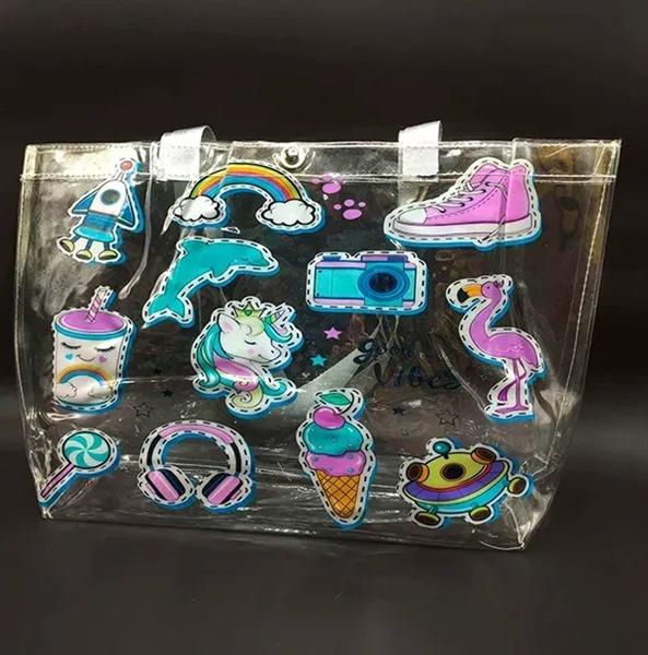 Сумка Luna-bag (47*29*14) 7486 l.blue-pink (лето)