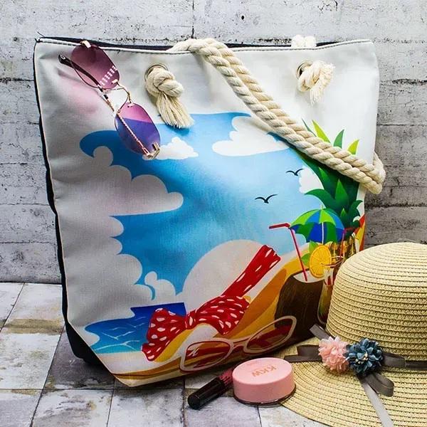 Сумка Luna-bag (49*37*15) 8668O white (лето)