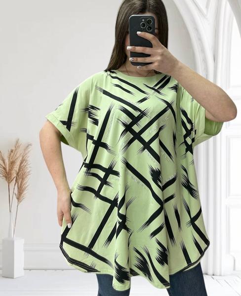 Футболка Elena&Vika (54-64) 25008 mint (лето)