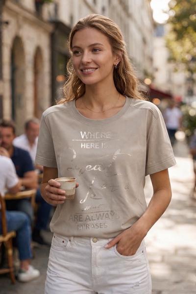 Футболка Elena&Vika (46-50) 25033 d.beige (лето)