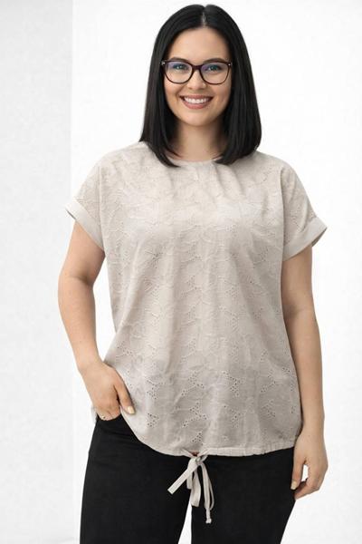 Футболка Elena&Vika (48-56) 25044 beige (лето)