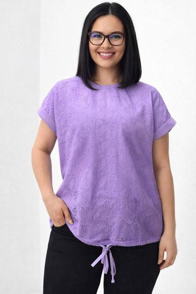 Футболка Elena&Vika (48-56) 25044 lilac (лето)