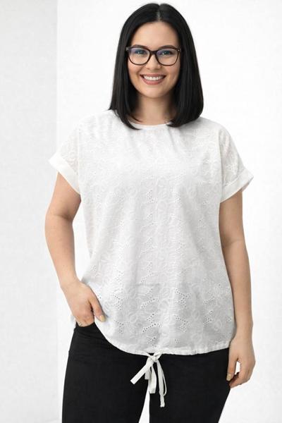 Футболка Elena&Vika (48-56) 25044 white (лето)