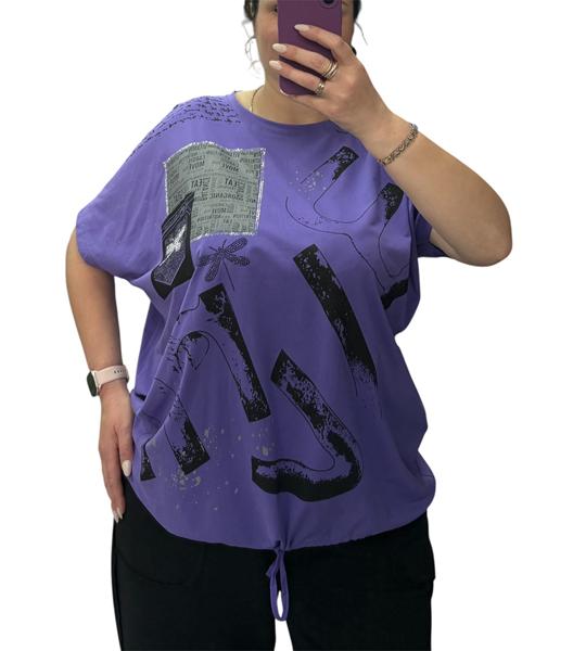 Футболка Elena&Vika (54-64) 25082 purple (лето)