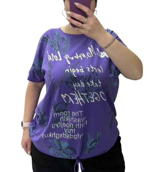 Футболка Elena&Vika (54-64) 25083 purple (лето)