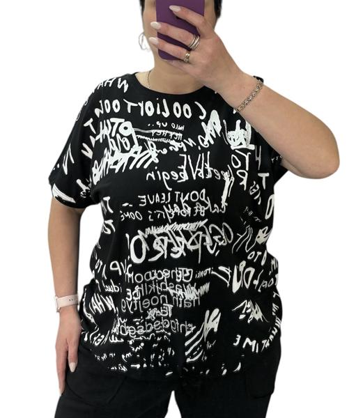 Футболка Elena&Vika (54-64) 25084 black (лето)