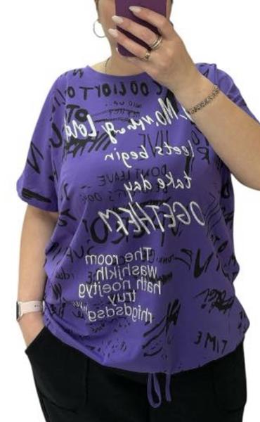 Футболка Elena&Vika (54-64) 25084 purple (лето)