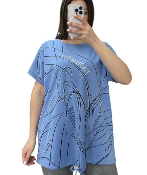 Футболка Elena&Vika (52-56) 25315 l.blue (лето)