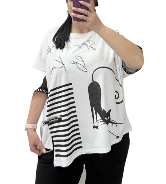 Футболка Elena&Vika (52-56) 25317 white (лето)