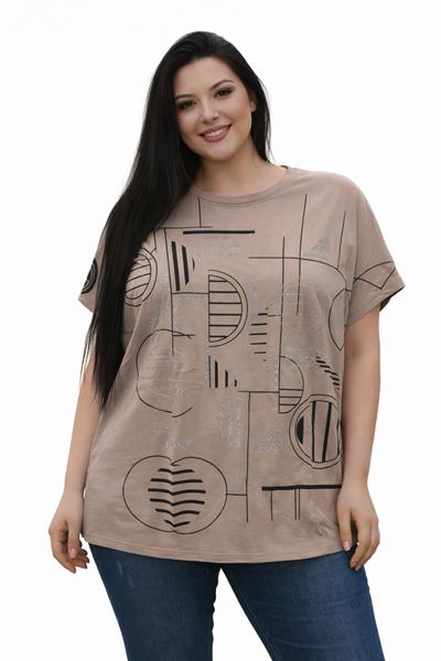 Футболка Elena&Vika (54-58) 26008 brown (лето)