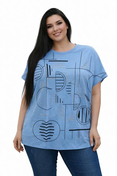 Футболка Elena&Vika (54-58) 26008 l.blue (лето)