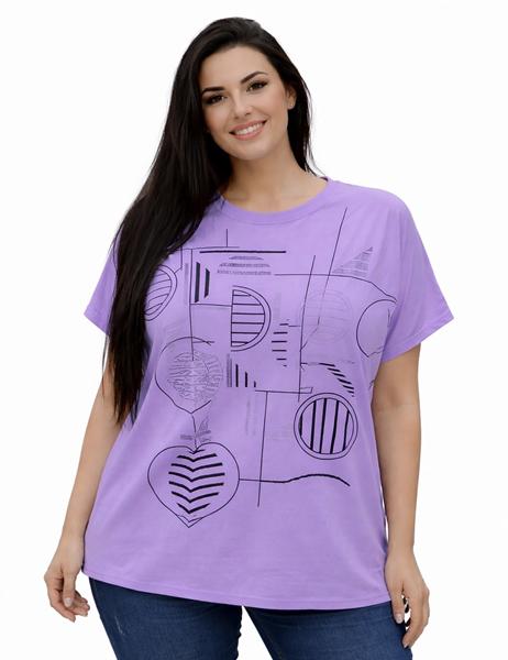 Футболка Elena&Vika (54-58) 26008 lilac (лето)