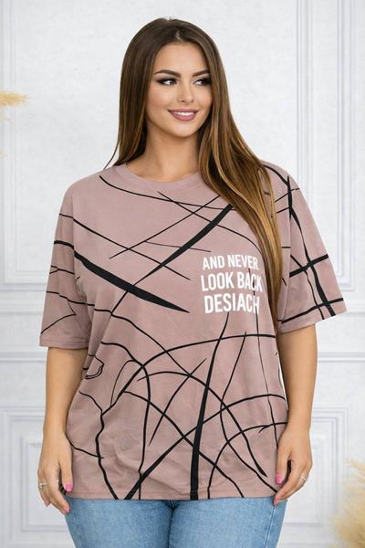 Футболка Elena&Vika (54-58) 26009 l.brown (лето)