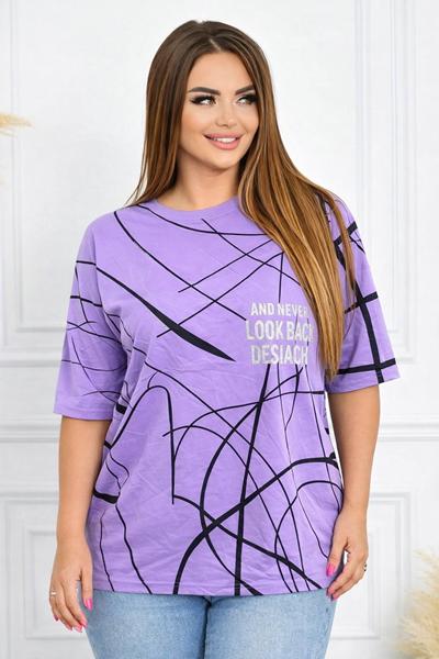 Футболка Elena&Vika (54-58) 26009 lilac (лето)