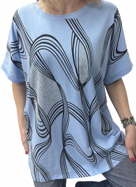 Футболка Elena&Vika (54-58) 26010 l.blue (лето)