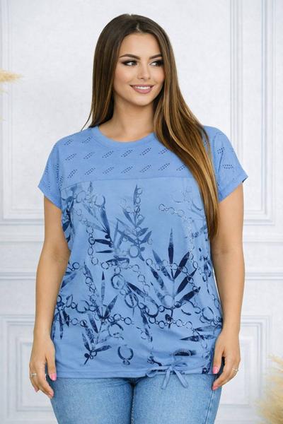 Футболка Elena&Vika (54-58) 26012 l.blue (лето)