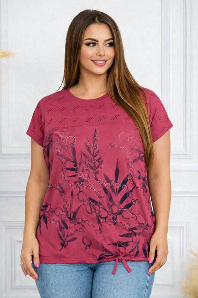 Футболка Elena&Vika (54-58) 26012 wine (лето)