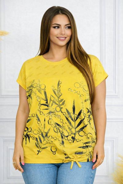 Футболка Elena&Vika (54-58) 26012 yellow (лето)