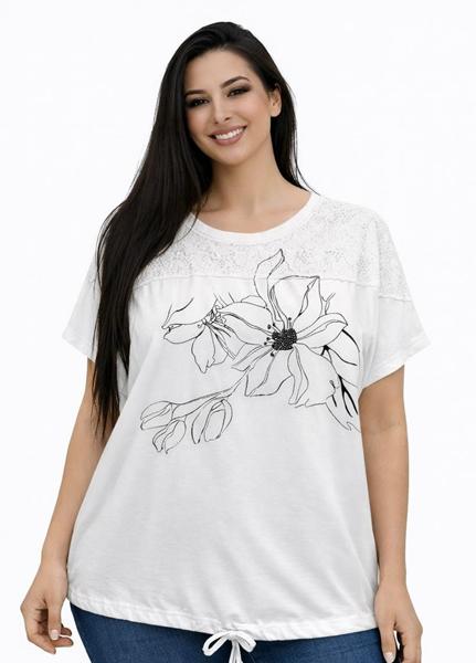 Футболка Elena&Vika (54-58) 26013 white (лето)