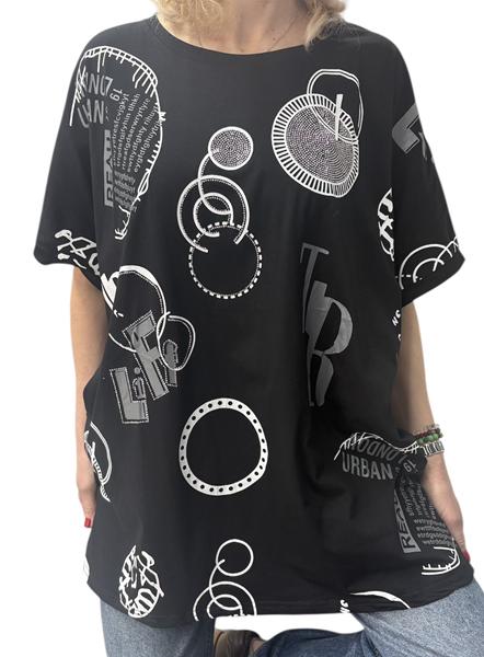 Футболка Elena&Vika (54-58) 26014 black (лето)