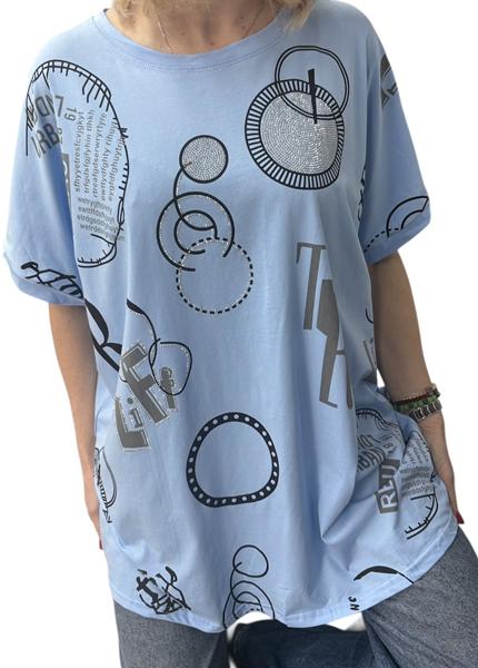 Футболка Elena&Vika (54-58) 26014 l.blue (лето)