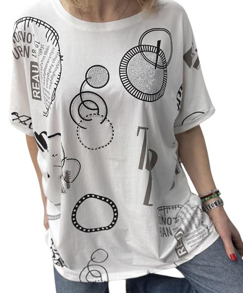 Футболка Elena&Vika (54-58) 26014 white (лето)