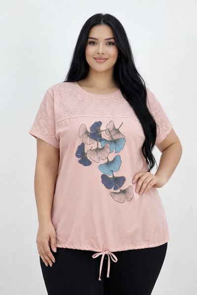 Футболка Elena&Vika (52-56) 26019 peach (лето)