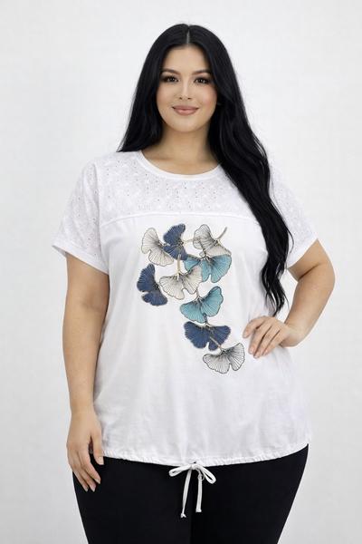 Футболка Elena&Vika (52-56) 26019 white (лето)