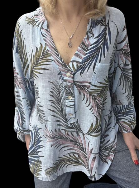 Рубашка Elena&Vika (50-56) 26023 l.blue (деми)