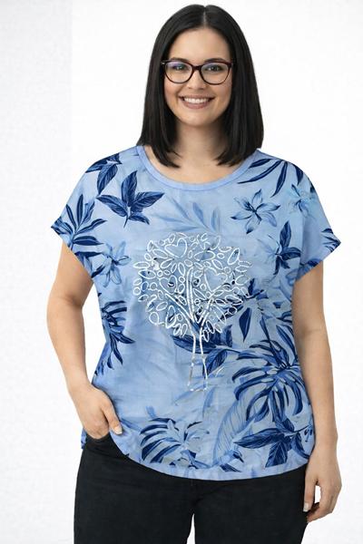 Футболка Elena&Vika (50-56) 26025 l.blue (лето)