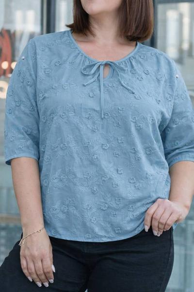 Блузка Elena&Vika (52-54) 26027 l.blue (лето)
