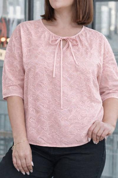 Блузка Elena&Vika (52-54) 26029 peach (лето)
