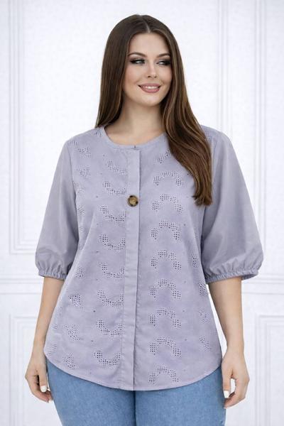 Рубашка Elena&Vika (52-54) 26030 grey (лето)