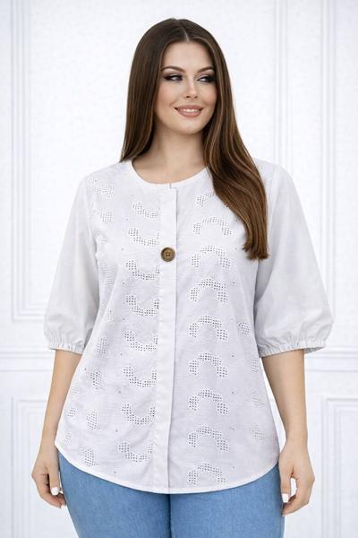 Рубашка Elena&Vika (52-54) 26030 white (лето)