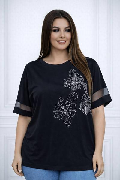 Футболка Elena&Vika (58-62) 26034 black (лето)