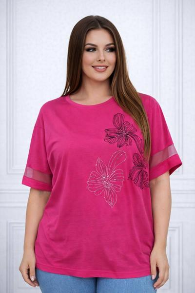 Футболка Elena&Vika (58-62) 26034 crimson (лето)