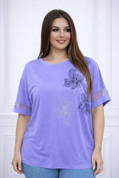 Футболка Elena&Vika (58-62) 26034 lilac (лето)