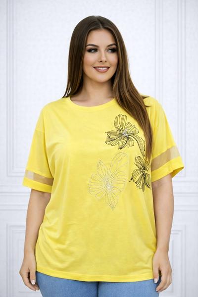 Футболка Elena&Vika (58-62) 26034 yellow (лето)