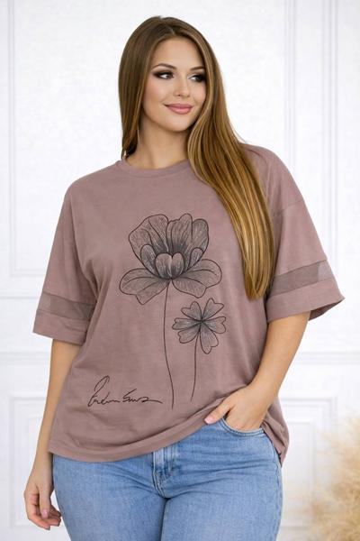 Футболка Elena&Vika (58-62) 26035 brown (лето)