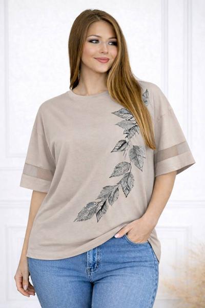 Футболка Elena&Vika (58-62) 26036 beige (лето)