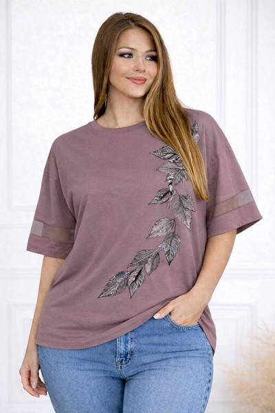 Футболка Elena&Vika (58-62) 26036 brown (лето)