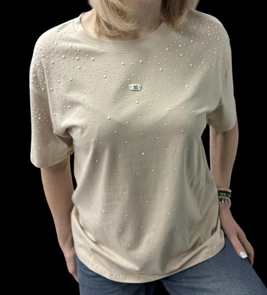 Футболка Elena&Vika (46-50) 26108 l.beige (лето)