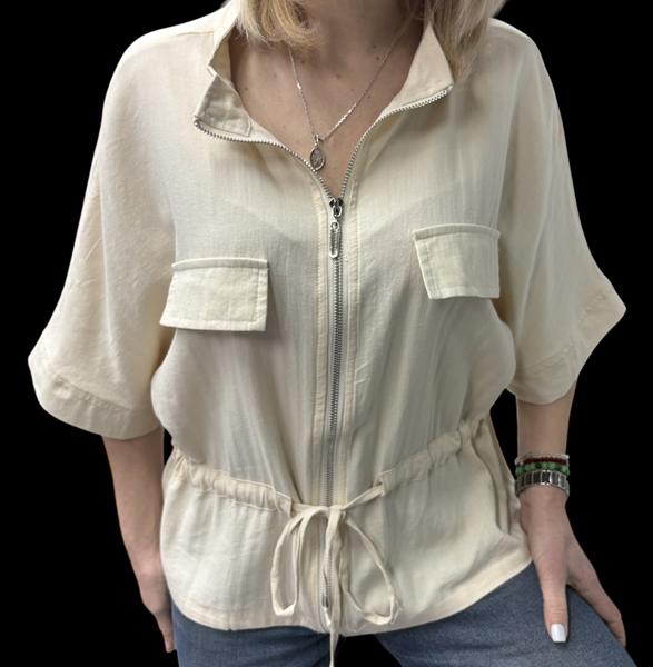 Рубашка Elena&Vika (46-50) 26118 beige (лето)