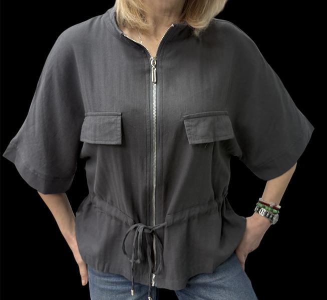 Рубашка Elena&Vika (46-50) 26118 black (лето)